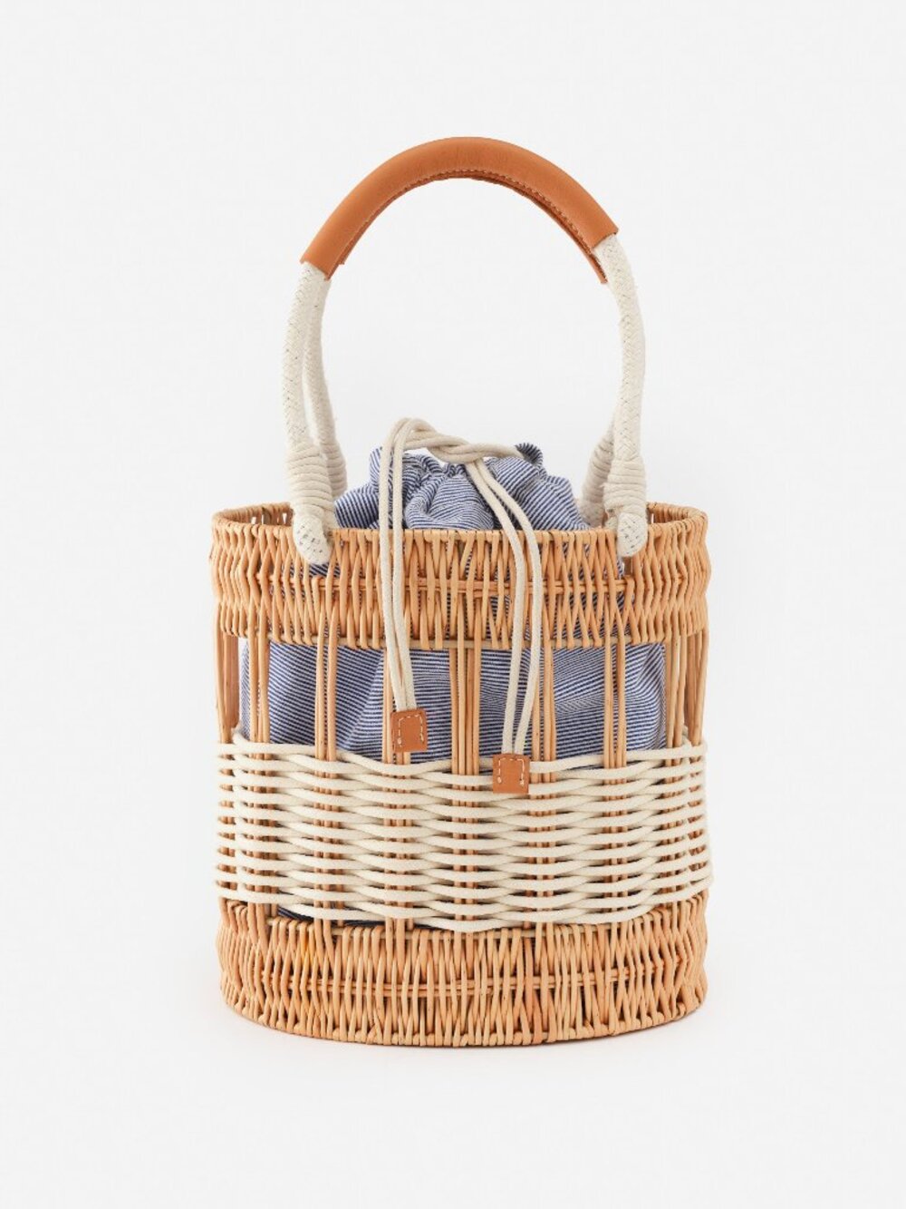 J McLaughlin The Caryl Wicker Handbag - Natural NEW
